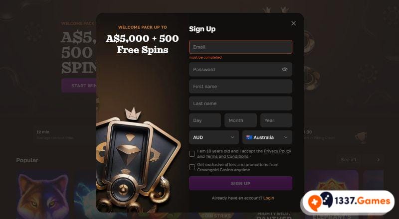Register at a Neosurf online casino