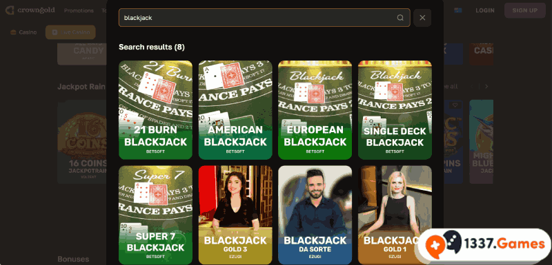 Play online blackjack