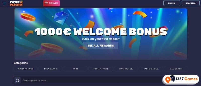 CasinoPeaches Screenshot