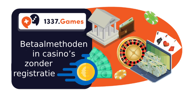 Betaalmethoden in casino's zonder account