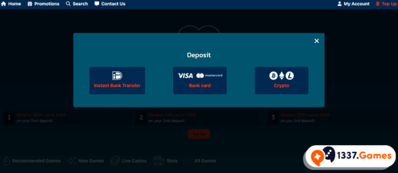 storten bij een online casino zonder registratie