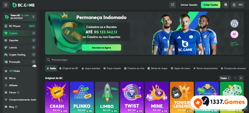 BC.Game: Cassino online com bônus