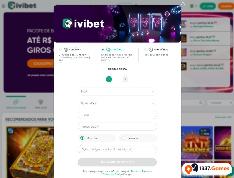Ivibet Cassino Brasil cripto sin KYC Cadastro