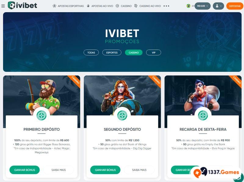 Ivibet Cassino Brasil crypto sin kyc Promocoes