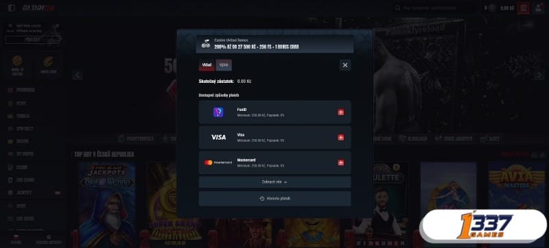 vklad v nejlepších online kasinech