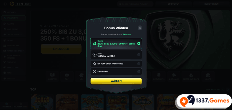 Bonusaktivierung im neuen Online Casino