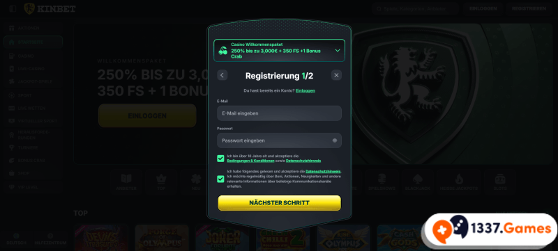 Registrierung im Schweizer Casino mit Auslands-Lizenz