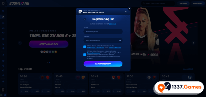 Anmeldung im Poker Casino ohne LUGAS