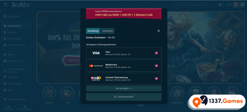Einzahlung von Kryptowährungen im Online Casino ohne KYC