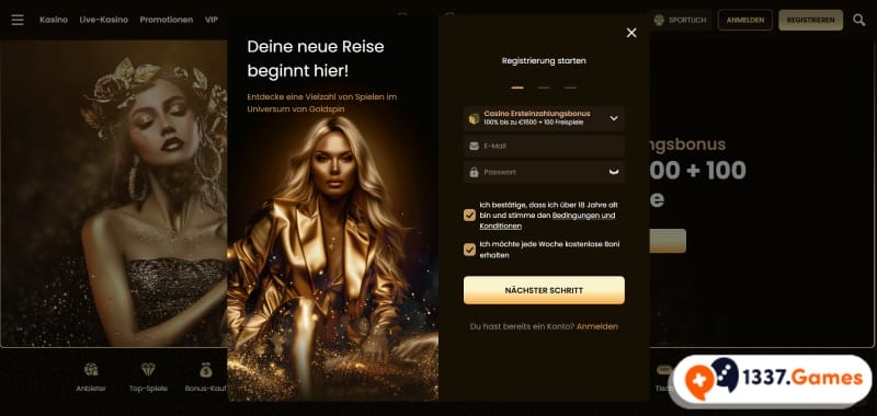 Registrierung im Echtgeld Casino