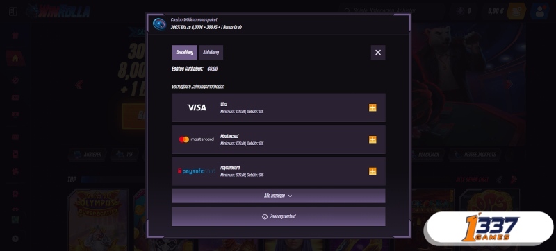 PayPal Einzahlung im Casino ohne KYC