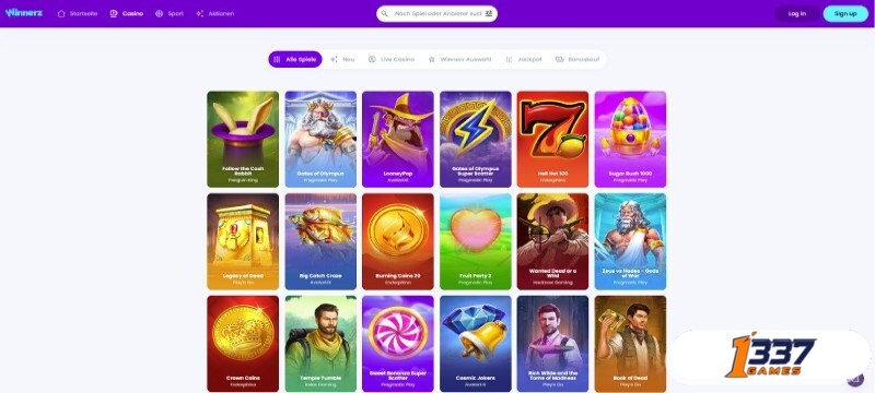 Spielauswahl im Online Casino ohne LUGAS mit Paysafecard