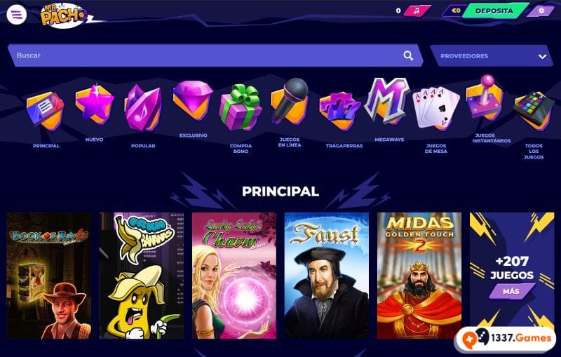 MrPacho casino retiro instantaneo ES juegos