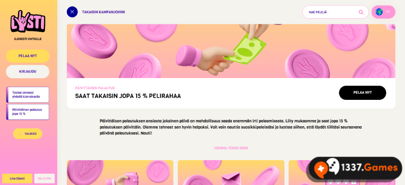 Lunasta verovapaat bonukset.