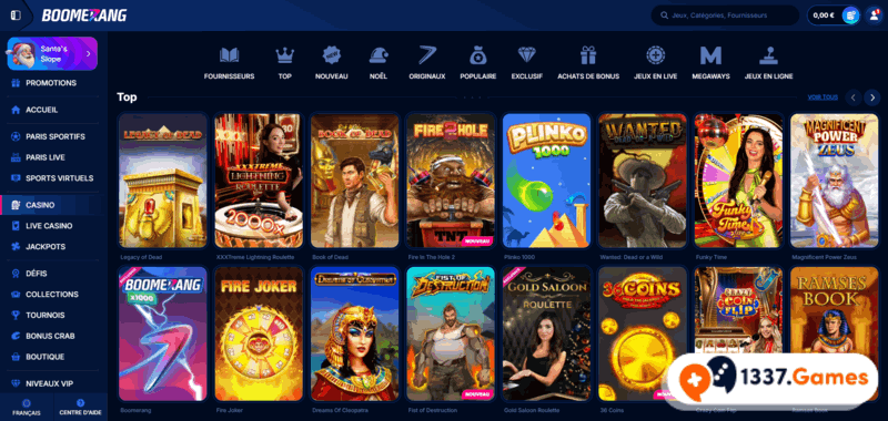 Jeux de Nouveaux casino