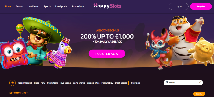 HappySlots: Best Bonus with Fast Payouts
