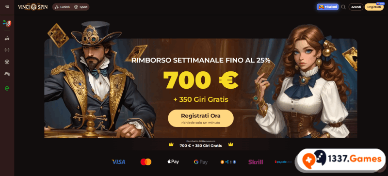 Bingo Casinò non AAMS VinciSpin