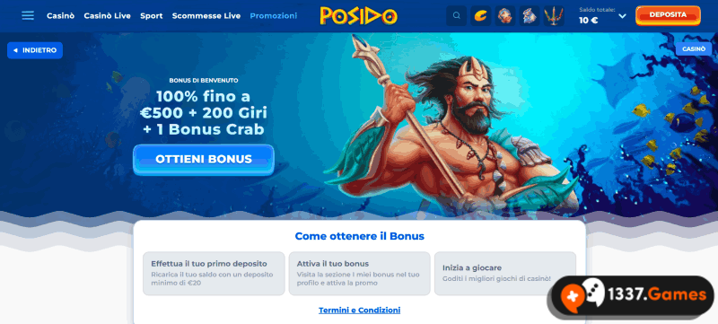 Promozioni dal casinò online straniero