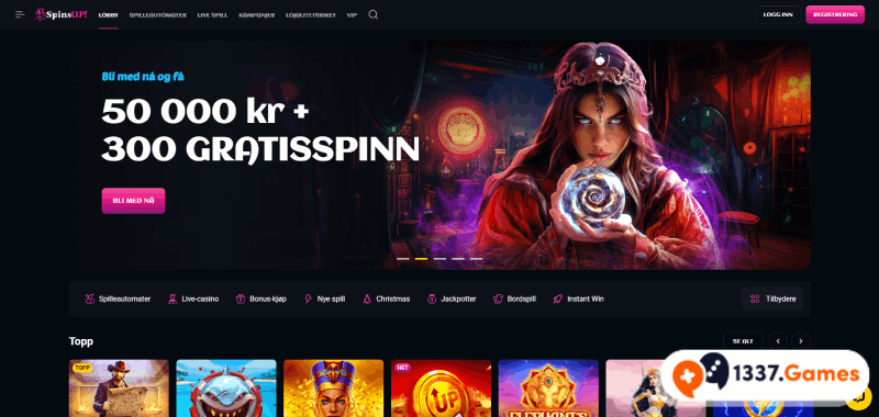 Velg et topp mobilcasino spinsup