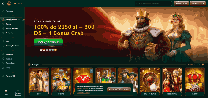 Casinia: Najlepiej płatne kasyno online