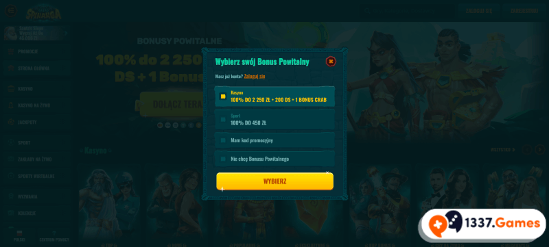 Spinanga aktywowować bonus