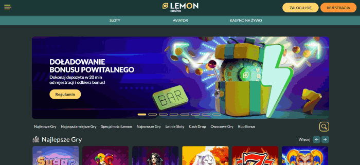 Lemon Casino: Topowe kasyno bez weryfikacji