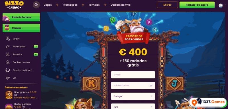 BizzoCasino Screenshot