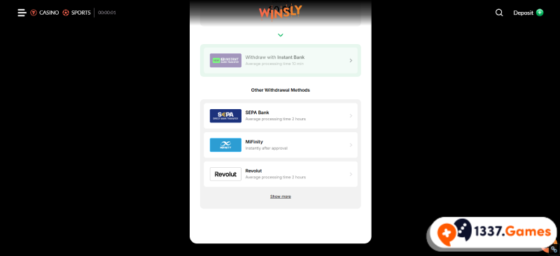 Uttag avsnitt i snabb utbetalning casino