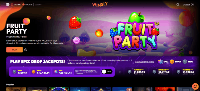 Winsly Nya BĂ€sta Online Casino