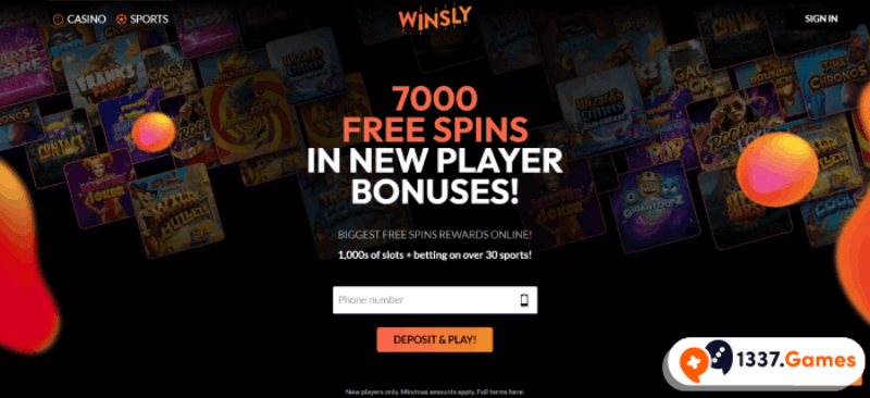 Winsly Nya Online Casino Hemsida