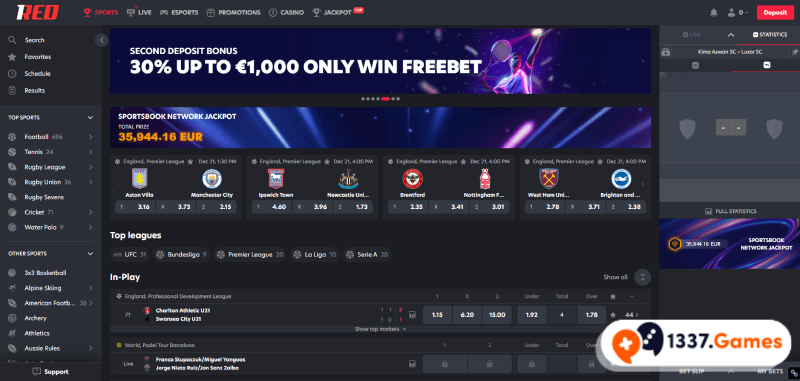 1Red making bet
