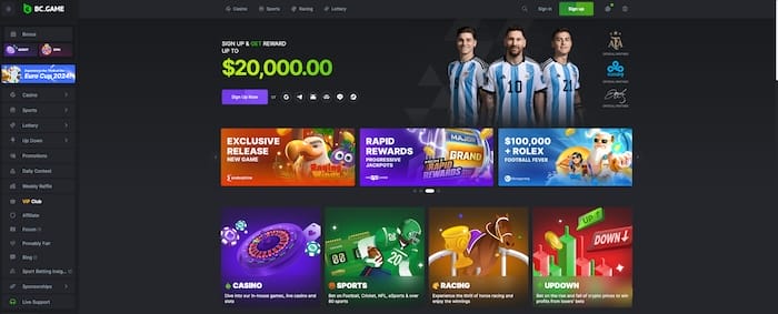 BC.Game Top PayPal Online Casino