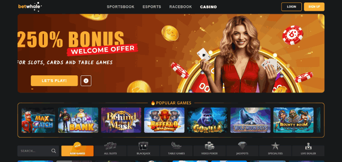 BetWhale Best PayPal Casino