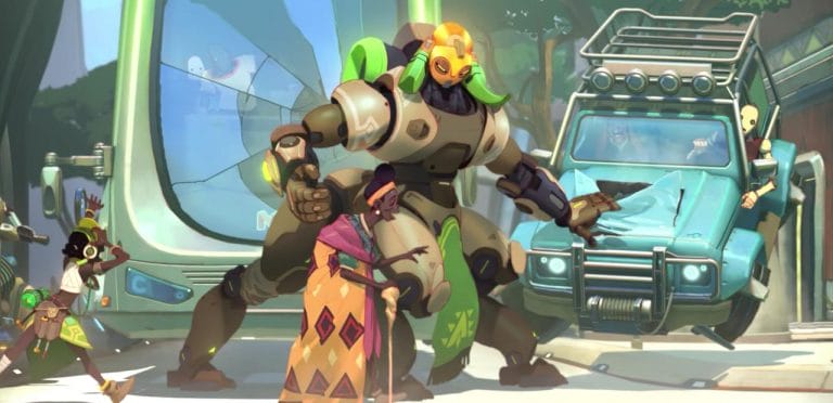 24ste hero van Overwatch is super robot Orisa!