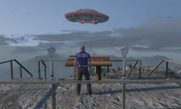 GTA V-gamer triggert geheime missie in de game en vindt een gecrasht alienschip