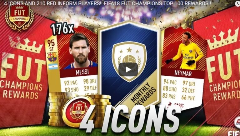 FUT 18 Champions Weekend League Rewards: Verschillende Top 100 en Elite Wekelijkse + Maandelijkse Rewards! (+Video’s)