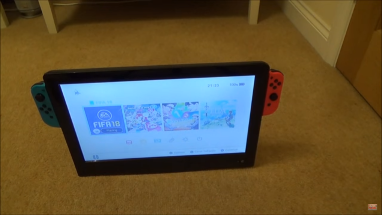 YouTuber bouwt een hele grote Nintendo Switch