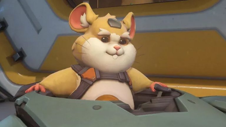 Hero 28 van Overwatch is een hamster in een mech