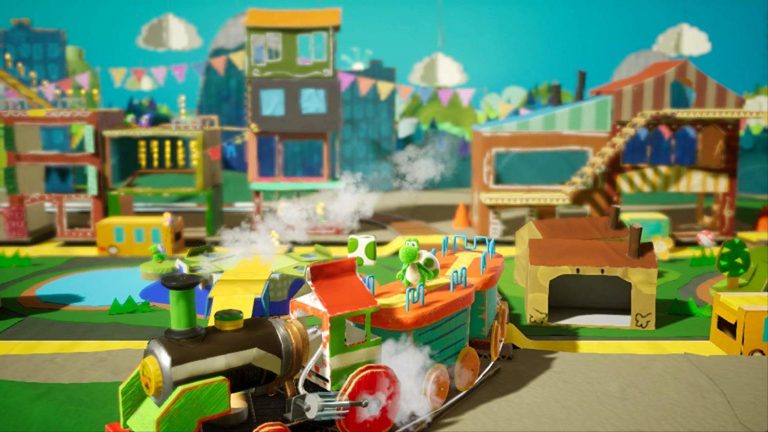Bekijk Co-op gameplaybeelden van Yoshi’s Crafted World