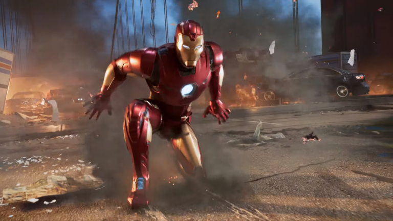 Iron Man schiet lasers en raketten terwijl hij grappen maakt in de nieuwe trailer van Marvel’s Avengers.