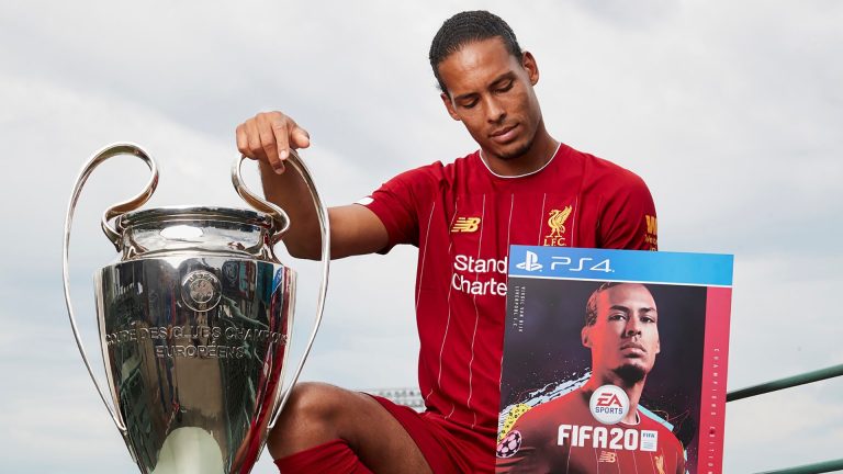Virgil van Dijk en Eden Hazard op cover van FIFA 20