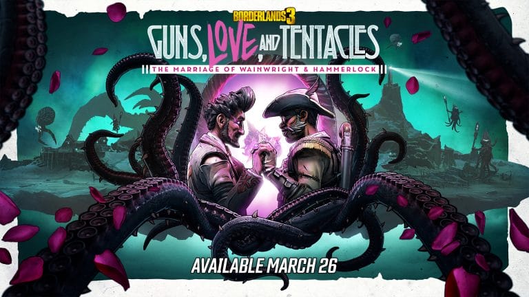 Check hier de eerste 13 minuten van de Guns, Love, and Tentacles: The Marriage of Wainwright & Hammerlock DLC voor Borderlands 3