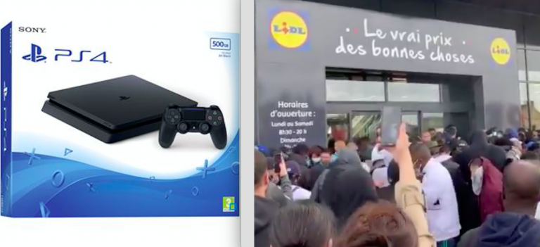 Politie moet traangas gebruiken op koopjesjagers omdat Lidl 200 euro korting gaf voor een PS4-console