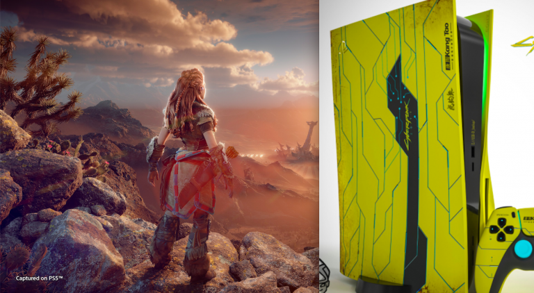 Fan maakt waanzinnige PlayStation 5-console van Horizon II en Cyberpunk 2077 (foto’s)