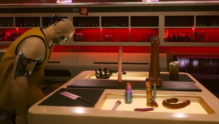Het dildo-festijn in Cyberpunk 2077 is eigenlijk echt niet normaal