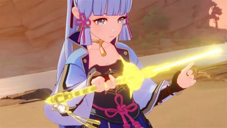 Kamisato Ayaka laat haar zwaardkunsten zien in de nieuwe trailer van Genshin Impact