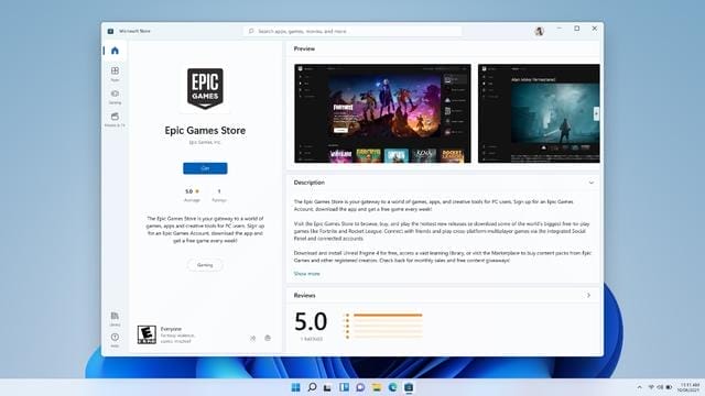 Epic Games Store en Amazon worden toegevoegd aan de Microsoft Store
