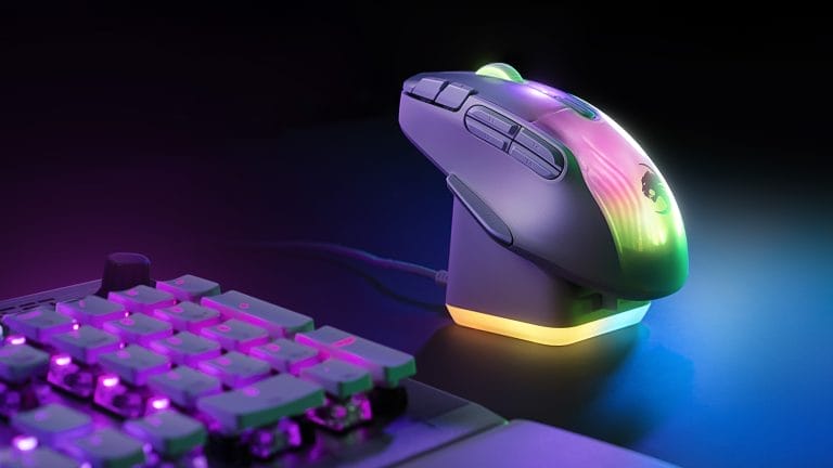 Roccat kondigt Kone XP Air draadloze gaming muis aan met een dock die RGB-verlichting heeft