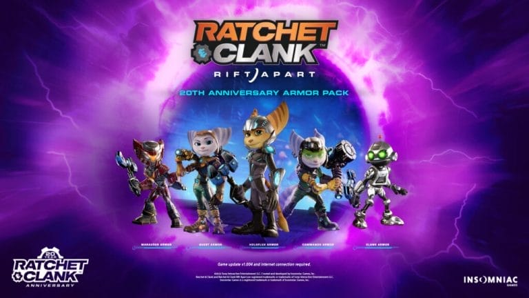 Insomniac viert 20 jaar bestaan van Ratchet & Clank met gratis klassieke skins in Rift Apart