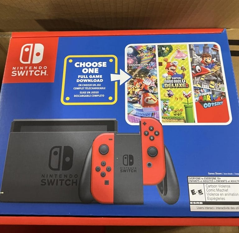 Foto’s gelekt van onaangekondigde Nintendo Switch Mario-bundel die moet verschijnen samen met de film